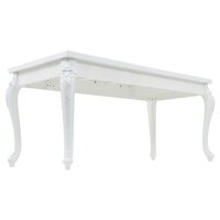 Eettafel Parijs 179x89x81 cm hoogglans wit