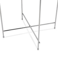 Bijzettafel Espejo rond 40cm chroom met spiegelglas