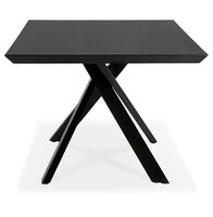 Eettafel Royalty 200x100cm essenhout zwart