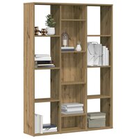 Kamerscherm/boekenkast 100x24x140 cm hout eikenkleurig