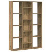Kamerscherm/boekenkast 100x24x140 cm hout eikenkleurig