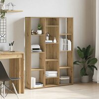 Kamerscherm/boekenkast 100x24x140 cm hout eikenkleurig
