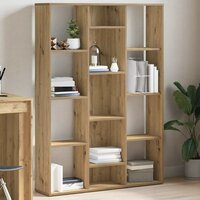 Kamerscherm/boekenkast 100x24x140 cm hout eikenkleurig