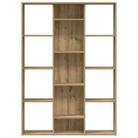 Kamerscherm/boekenkast 100x24x140 cm hout eikenkleurig
