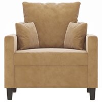 Fauteuil Denise velvet beige