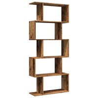 Kamerscherm / boekenkast 5-laags 70x24x161 cm hout oud hout