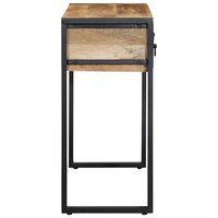 Wandtafel Wammes 100x35x75 cm massief ruw mangohout