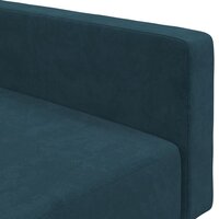 Slaapbank Oreon 2-zits velvet blauw