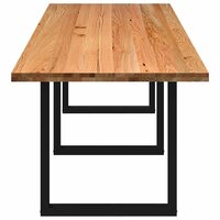 Eettafel Living rechthoekig 320x90x74 cm massief eikenhout lichtbruin