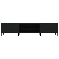 Tv-meubel Gunther 180x31,5x40 cm hout zwart