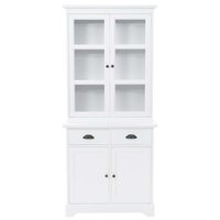 Buffetkast Nova met 4 deuren 80x40x180 cm MDF en grenenhout