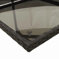 15-delige Tuinset Kravet met kussens poly rattan zwart