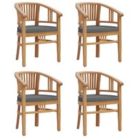 5-delige Tuinset Karma massief teakhout - tafel 150cm - 4 stoelen