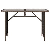 2-delige Tuinset Jantien met kussens poly rattan bruin