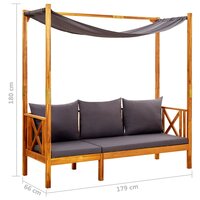Tuinbank Heavenly met luifel massief acaciahout