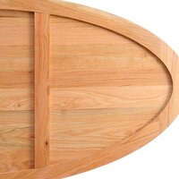 Eettafel Xantippe 220x100x74 cm ovaal massief eikenhout lichtbruin