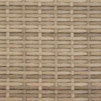 Tuinbank Minoes 2-zits met luifel en voetenbanken poly rattan beige