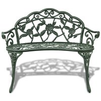 Tuinbank Rococo 100 cm gietaluminium groen