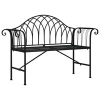 Tuinbank Gothic 2-zits 128 cm staal zwart