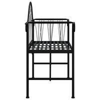 Tuinbank Gothic 2-zits 128 cm staal zwart