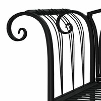 Tuinbank Gothic 2-zits 128 cm staal zwart