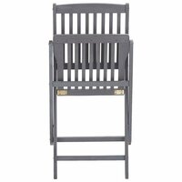 Tuinstoelen Patrick inklapbaar SET 2 st massief acaciahout