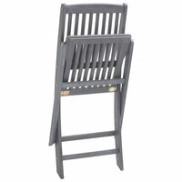 Tuinstoelen Patrick inklapbaar SET 2 st massief acaciahout