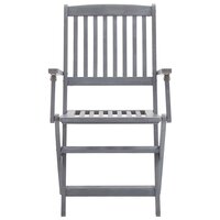 Tuinstoelen Anton SET 2 st inklapbaar met kussens massief acaciahout
