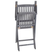 Tuinstoelen Anton SET 2 st inklapbaar met kussens massief acaciahout