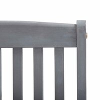 Tuinstoelen Fox SET 2 st inklapbaar met kussens acaciahout grijs