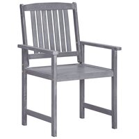 Tuinstoelen Francis SET 4 st massief acaciahout grijs