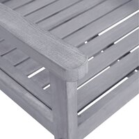 Tuinstoelen Francis SET 4 st massief acaciahout grijs