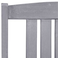 Tuinstoelen Francis SET 4 st massief acaciahout grijs