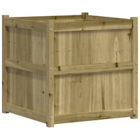 Plantenbak 70x70x70 cm ge&iuml;mpregneerd grenenhout