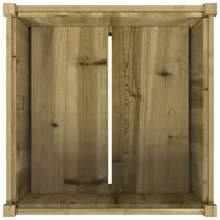 Plantenbak 70x70x70 cm ge&iuml;mpregneerd grenenhout