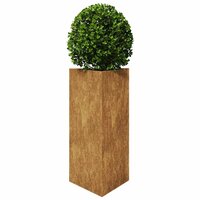 Plantenbak driehoek 40x40x75 cm weervast staal