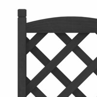Zeer decoratieve maar toch strakke plantenbak met latwerk voor klimplanten - verrijdbaar met wielen