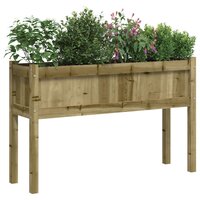 Plantenbak HenkJan met poten 110x31x70 cm ge&iuml;mpregneerd grenenhout
