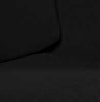 Fauteuil Eistoel Cocoon  stof zwart - kuip wit - draaibaar