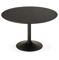 Eettafel Chef Met Zwarte Essenhouten Afwerking - rond &Oslash; 120 Cm