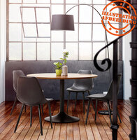 Eettafel Chef Met Zwarte Essenhouten Afwerking - rond &Oslash; 120 Cm