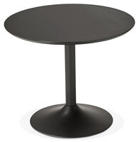 Eettafel Chef Zwart essen - rond &Oslash; 90 Cm