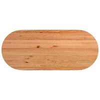Eettafel Ventou 240x100x74 cm ovaal massief eikenhout lichtbruin