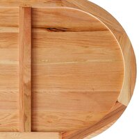 Eettafel Ventou 240x100x74 cm ovaal massief eikenhout lichtbruin