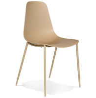 Eetkamerstoel Feliz Kunststof beige voor Binnen/Buiten