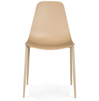 Eetkamerstoel Feliz Kunststof beige voor Binnen/Buiten