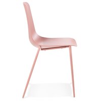 Eetkamerstoel Feliz kunststof roze voor Binnen/Buiten