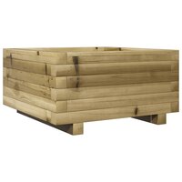 Plantenbak vierkant 50x50x26,5 cm ge&iuml;mpregneerd grenenhout
