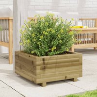 Plantenbak vierkant 50x50x26,5 cm ge&iuml;mpregneerd grenenhout