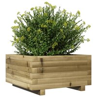 Plantenbak vierkant 50x50x26,5 cm ge&iuml;mpregneerd grenenhout